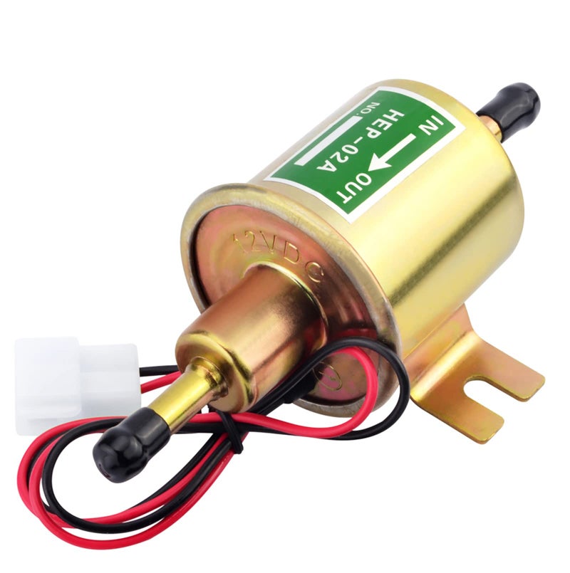 KAKO Electric Fuel Pump 12V Universal Low Pressure Gasoline Diesel Transfer Fuel Pump 2.5-4psi HEP-02A for Lawn Mower Carburetor - Image 1